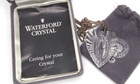 Waterford Crystal Pendant Heart Necklace   20  Chain  Pouch   Box