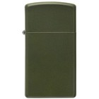 Zippo Slim Green Matte Pocket Lighter