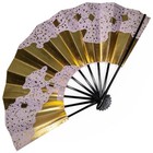 Vintage Japanese Kyoto Odori Maiogi Folding Swirling Water Dance Fan  Sept23-b