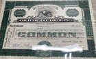 Vintage Stock Certificate Lot Franklin Mint Scripophily 8 Pieces 1940s-1960s