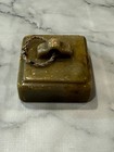 Large Vintage Chinese Soapstone Carved Chop Seal