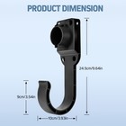 For All J1772 Connectors Ev Charger Holder Wall-mount Holster Dock With Screws
