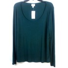 Jenni Womens Waffle Knit Long Sleeve Pajama Top Choose Size   Color New
