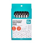 Pen gear Retractable Ballpoint Pens  1 0 Mm  Medium Point  Black Ink  8 Pack