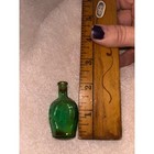 Miniature Green Glass Bottle Vintage Tiny Perfume Apothecary Collectible