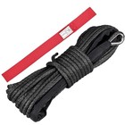 Atv Utv Synthetic Winch Rope 8 300 Lbs Pulling Strength  3 16  X 50 Ft Black