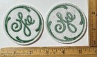 Lot Of 2 General Electric Iron On White Patch Ge Logo Advertising