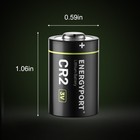 6pcs Cr2 3v 1000mah Industrial Lithium Battery Dl-cr2 Kcr2 Video Photo Batteries
