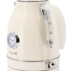 1 7-quart Electric Tea Kettle   2-slice Toaster Combo     Matte Cream Finish
