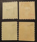 Scott  410-411  412-413  Mint Hr  1912 Washington Stamps  Jl2  Cv  101 00