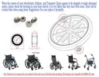 Rollator Caster Wheel Bearings wheelchair True Color 