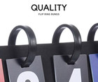 Upstreet Scoreboard Score Keeper - Portable Flipper Flips Up To 99 Black  White