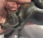 Antique Chinese Bronze  Boy On Water Buffalo Incense Burner Qing Dynasty 