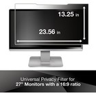 3m Antiglare Flatscreen Frameless Monitor Filters For 27  Widescreen Lcd 16 9