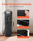 4 4 Full Size Violin Case Carbon Fiber Oblong Violin Box Portable Carrying Bag
