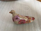 Eduardo Vega Hand Crafted Ceramic Pottery Pigeon Dove Bird Floral- Ecuador