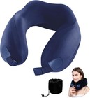 Neck Pillow For Airplane Travel Memory Foam - 360   Support For Long Flights     