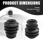4pcs Car Brake Caliper Pin Bushing Kit rubber Car Brake Caliper Slide Pins Bu