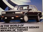 1986 Nissan Maxima Se Print Ad World Of High Performance