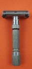 Vintage 1960 Gillette F-1 Fat Boy Double Edge Safety Razor 1-9 Adjustable Usa