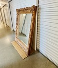 Monumental Vintage Italian Baroque   Rococo Revival Gilt Mirror Large 50 5x62 5