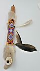 Authentic Native American Smokable Peace Pipe Handcrafted In Usa 13 Inches Blue
