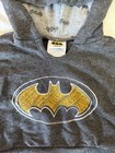 Newborn Batman Hoodie Sweater  Size 0-3  Bay Ears  Gray With Yellow Batman Logo