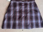 Lot 2 Becky Thatcher Plaid Pleated Uniform Skort Girls Size 81 2 Gray Red maroon
