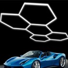 5x Grids Led Lighting Hexagon Light For Home Workshop Garage Gym Honeycomb Lamp