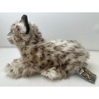 Hansa Portraits Of Nature Lifelike Laying Snow Leopard Cub Plush 14 