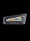 Vintage Kewa Pueblo Henry Rosetta Cast Overlay Multi Inlay Sterling Brooch Pin