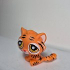 Littlest Pet Shop Lps Tiger Cat Yellow Orange Eyes Striped Wild Cat