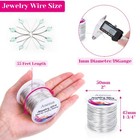 Anezus Craft Wire - Tarnish Resistant Copper Beading 18 Gauge  Silver