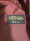 Made In Korea 70   s Vintage Leather Trench Coat Fully Removable Lining Size 14