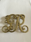 Vintage Virginia Metal Crafters 1949 Solid Brass Williamsburg Trivet