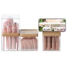 Makeup Containers Organizers Set Makeup Brush Holder Comb With Cover 3pcs