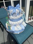 Diaper Cake Gender Reveal  Baby Shower  Welcome Baby Party Theme Gift And More