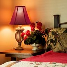 Set Of 2 Burgundy Bell Lamp Shades 6  X 13  X 9 8  Spider