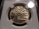 1935 Ms64 Connecticut Silver Commemorative Ngc Certified - White
