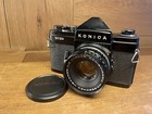  rare Black   Near Mint  Konica Fp Film Camera Hexanon 50mm F 2 Lens From Japan