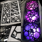 Computer Fan Grill 360mm X 120mm Black Lasercut Acrylic Custom Pc Modding