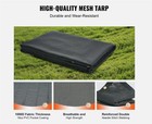 Dump Truck Tarp Mesh Tarp 7  X 14  Vinyl Coate 18oz Double Pockets Trailer Shade