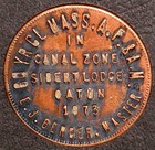 1973 Masonic Token From The Sibert Lodge In Gatun - Panama Canal Zone