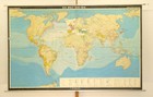 School Wall Map World Map Explorers 1415-1615 106 11 16x66 1 8in Vintage 1973