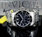New Invicta Men Pro Diver Scuba Vd53 Chronograph Stainless St  Black Dial Watch