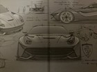 2012 Ferrari F12berlinetta Hardcover Sales Brochure 4272 12 Large Format- Opened