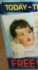 Old Dionne Quintuplets 31 5   X 14 5  Quaker Oats Poster Sign