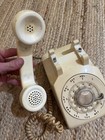 Vtg Western Electric Tan Rotary Dial Desk Phone Bell System C d500 3-63 Untested