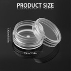10pcs 3g Clear Small Plastic Containers  Cosmetic Sample Jars For Skincare  F   