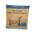 Wonderfold X4 Push And Pull 4 Seater Wagon Stroller With Canopy In Navy
